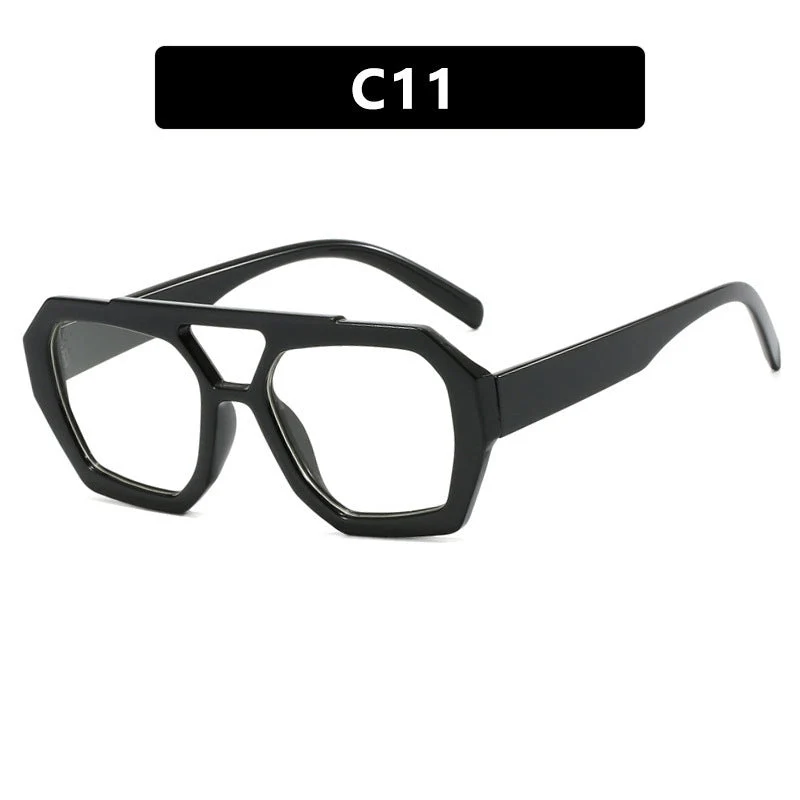 Dame geometrisk solbrille med luksuriøst design Luvikno