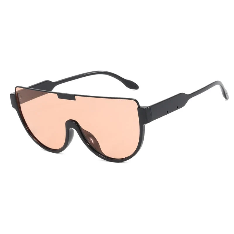 Dame futuristisk sportssolbrille med høyglanset ramme Luvikno