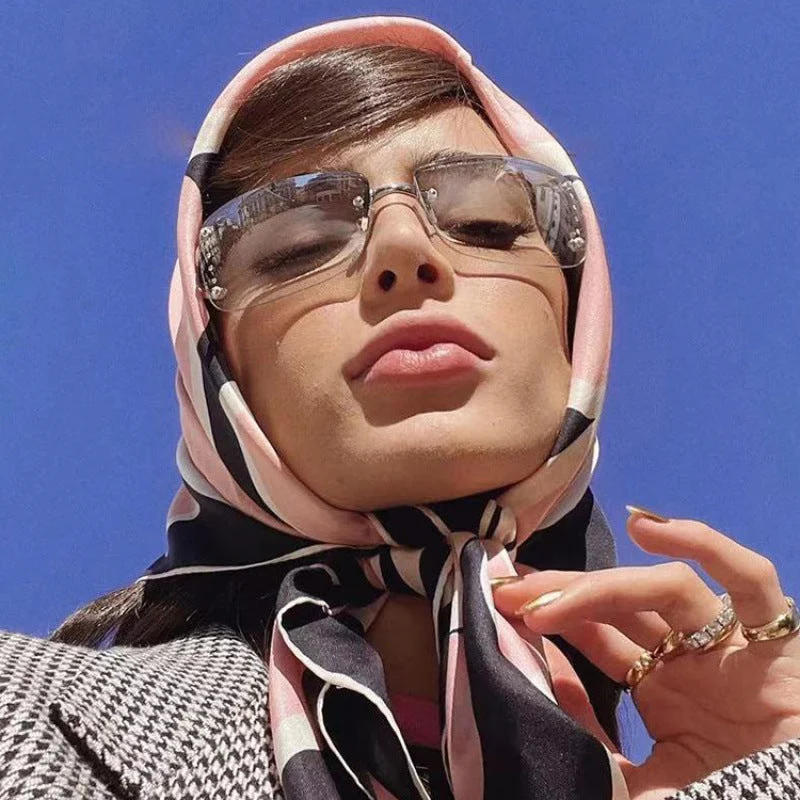 Dame futuristisk, slank Shield-solbrille Luvikno