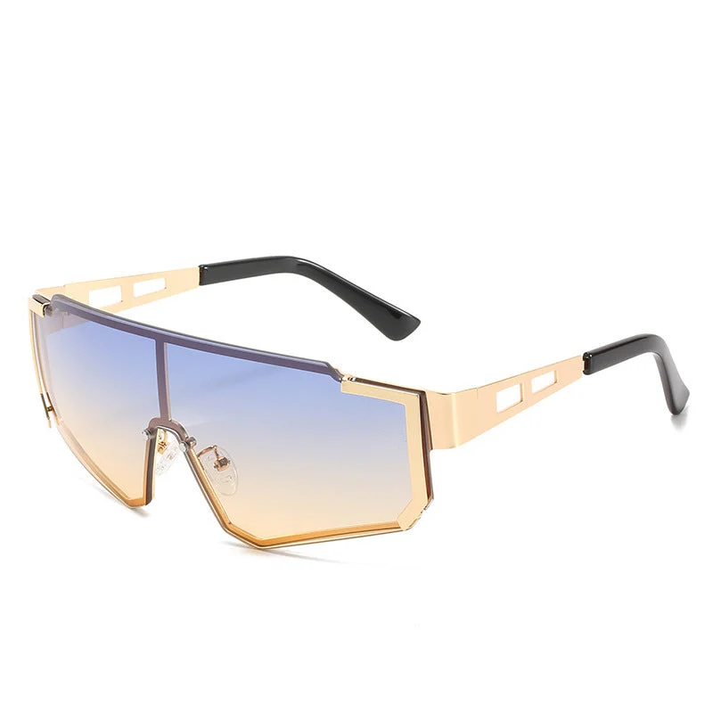 Dame futuristisk oversized solbrille Luvikno