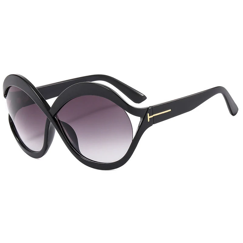 Dame ekstravagant formet solbrille Luvikno