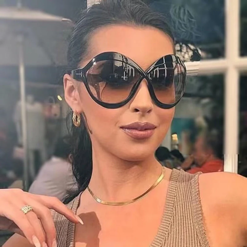 Dame ekstravagant formet solbrille Luvikno