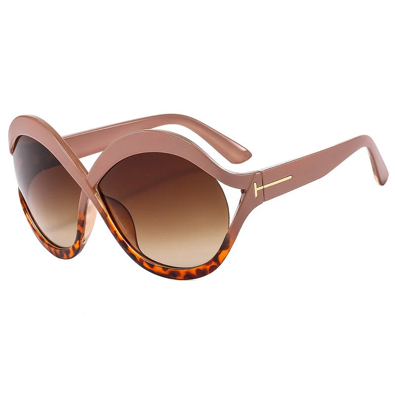 Dame ekstravagant formet solbrille Luvikno