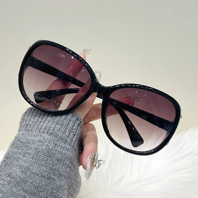 Kvinners oversized solbriller med trendy gradient design Luvikno
