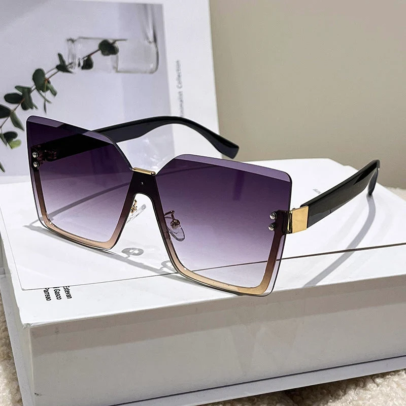 Dames oversized solbriller i moderne design med UV-beskyttelse Luvikno