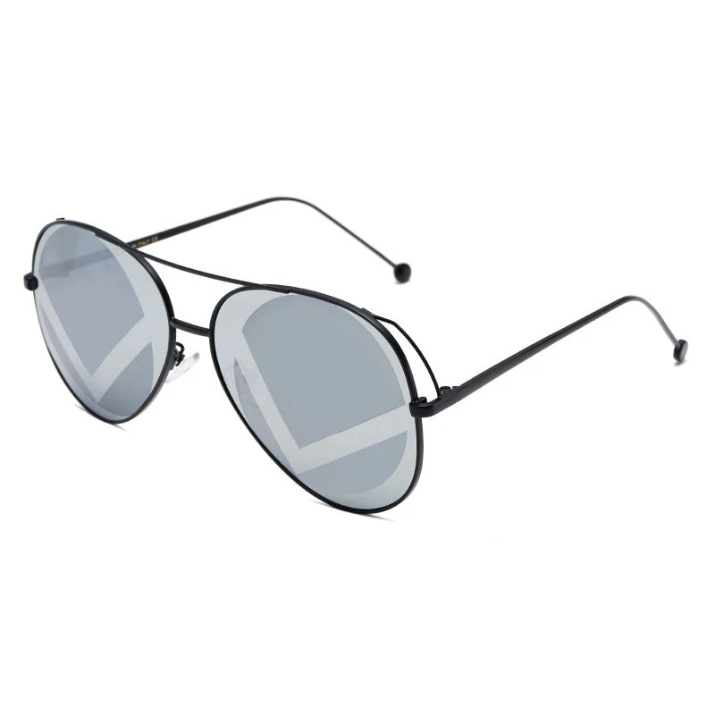 Dames fashionable geometriske solbriller Luvikno