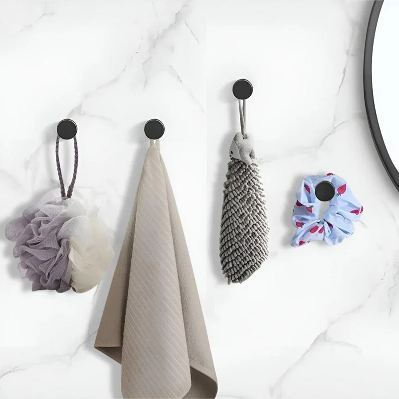Duschhaken Selbstklebend – Edelstahl Wandhaken ohne Bohren für Bad, Handtuch & Dusche