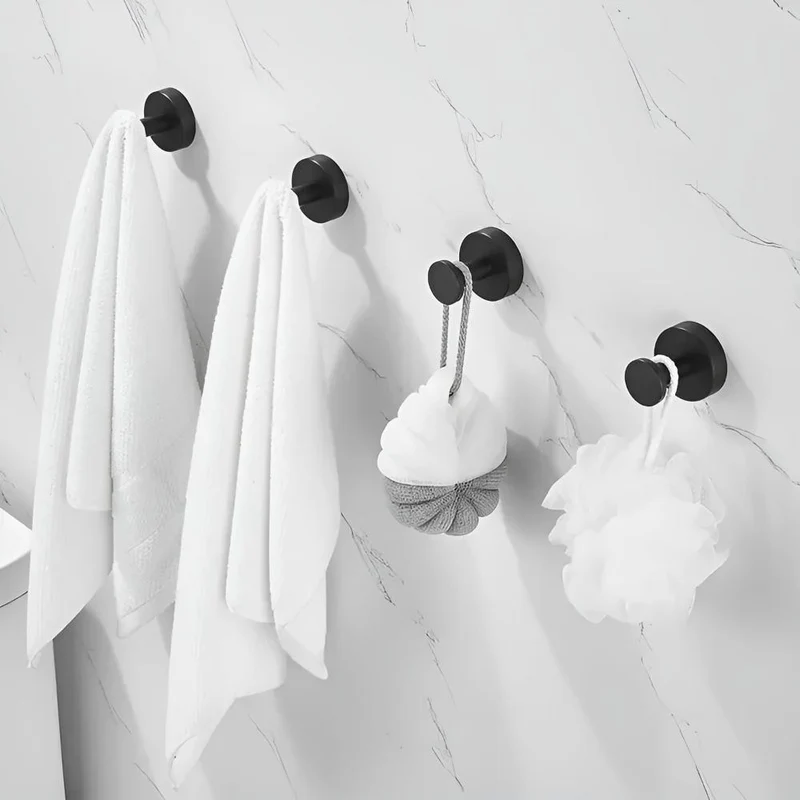 Duschhaken Selbstklebend – Edelstahl Wandhaken ohne Bohren für Bad, Handtuch & Dusche