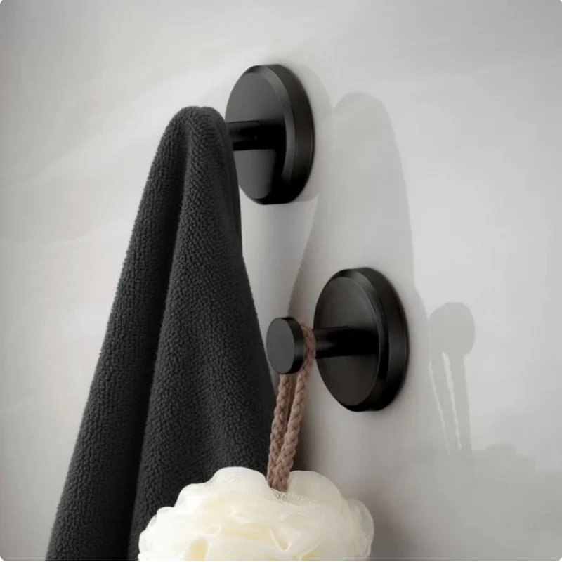 Duschhaken Selbstklebend – Edelstahl Wandhaken ohne Bohren für Bad, Handtuch & Dusche