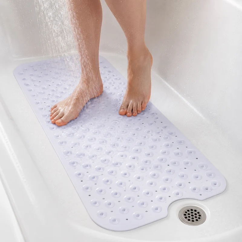 Badewannenmatte Rutschfest – Anti-Rutsch Badematte mit Saugnäpfen für Badewanne & Dusche
