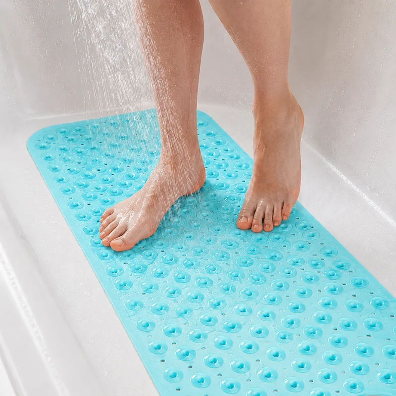 Badewannenmatte Rutschfest – Anti-Rutsch Badematte mit Saugnäpfen für Badewanne & Dusche