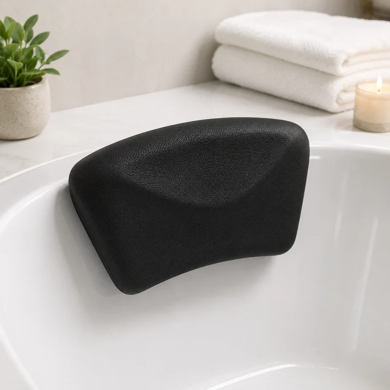 Badewannenkissen Ergonomisch – Weiches Nackenkissen für Badewanne mit Rutschfestem Halt