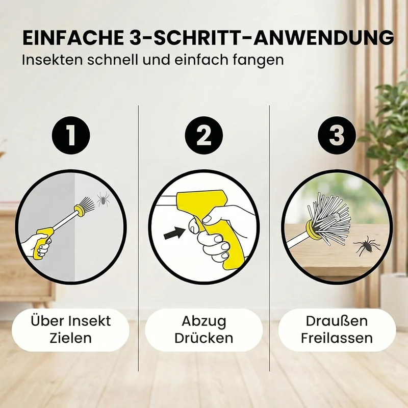 Spinnenfänger 60cm – Tierfreundlicher Insektenfänger für Zuhause