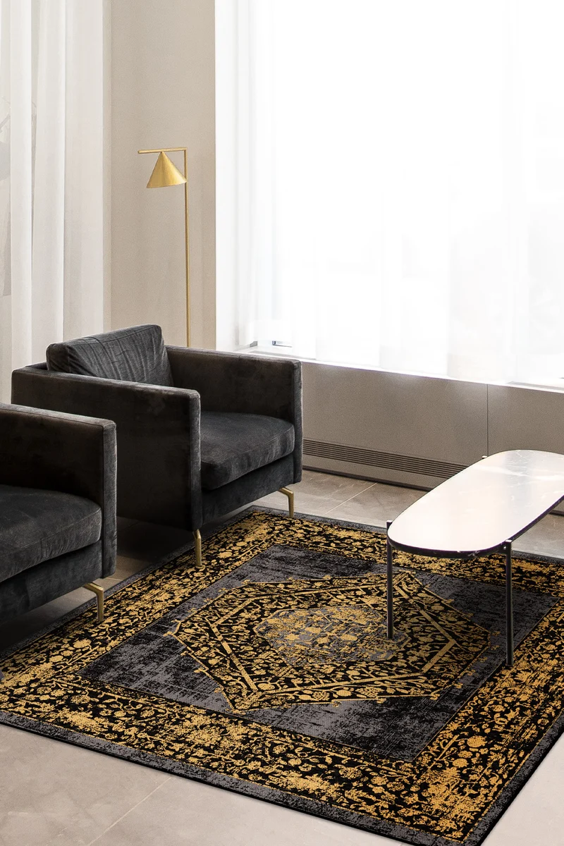 Nero Gold Teppich