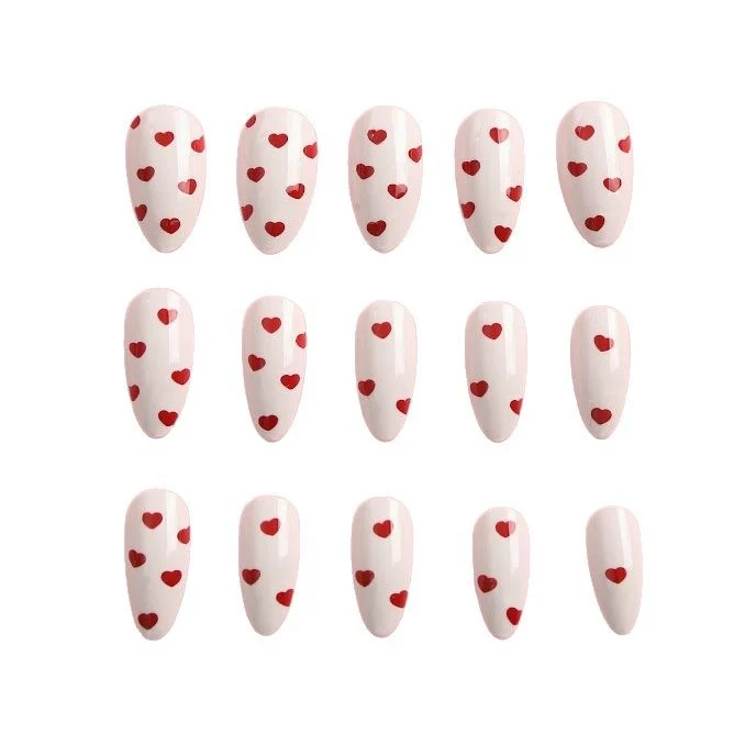 Heart-Embellished Nail Art Set Stornfield