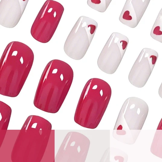 Heart-Embellished Nail Art Enhancements Stornfield