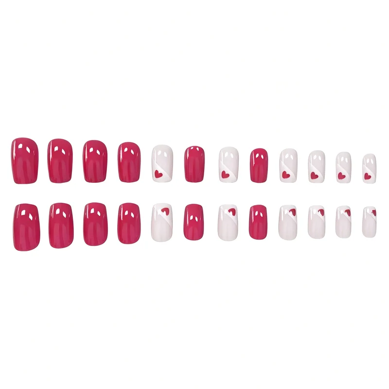 Heart-Embellished Nail Art Enhancements Stornfield