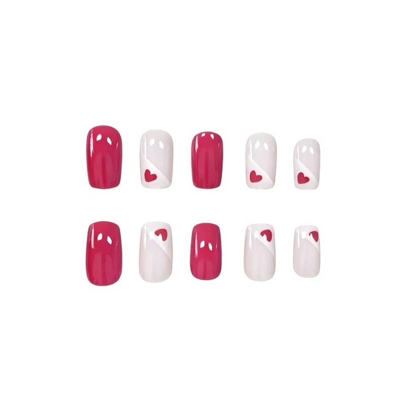 Heart-Embellished Nail Art Enhancements Stornfield
