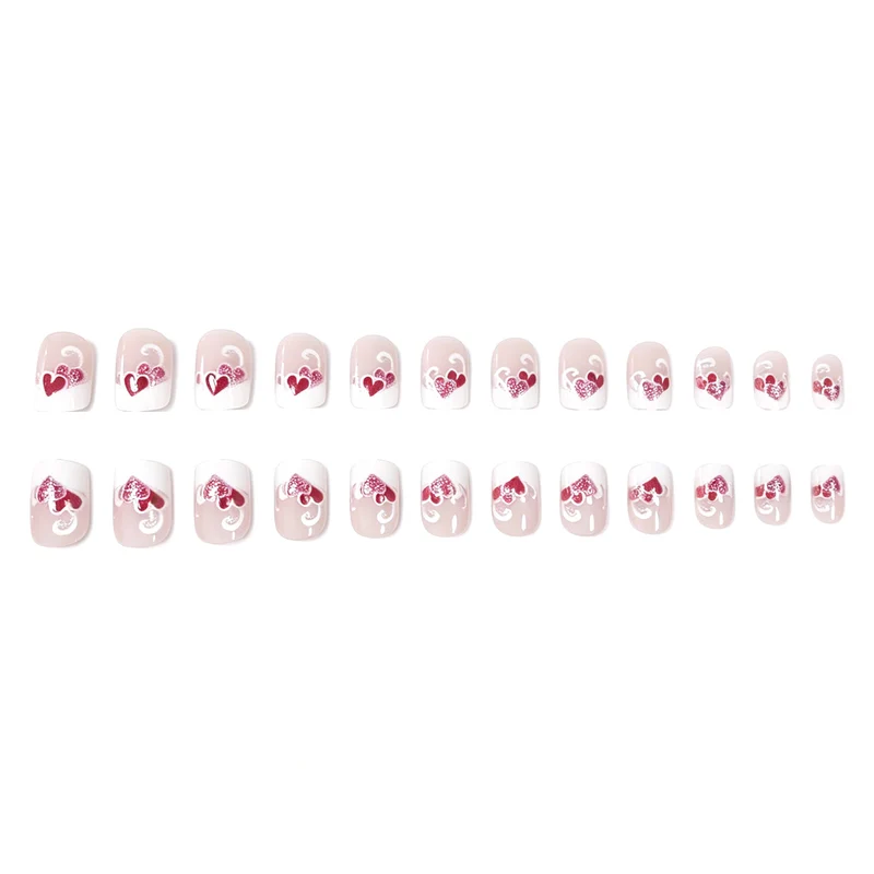 Heart-Embellished Nail Art Stornfield