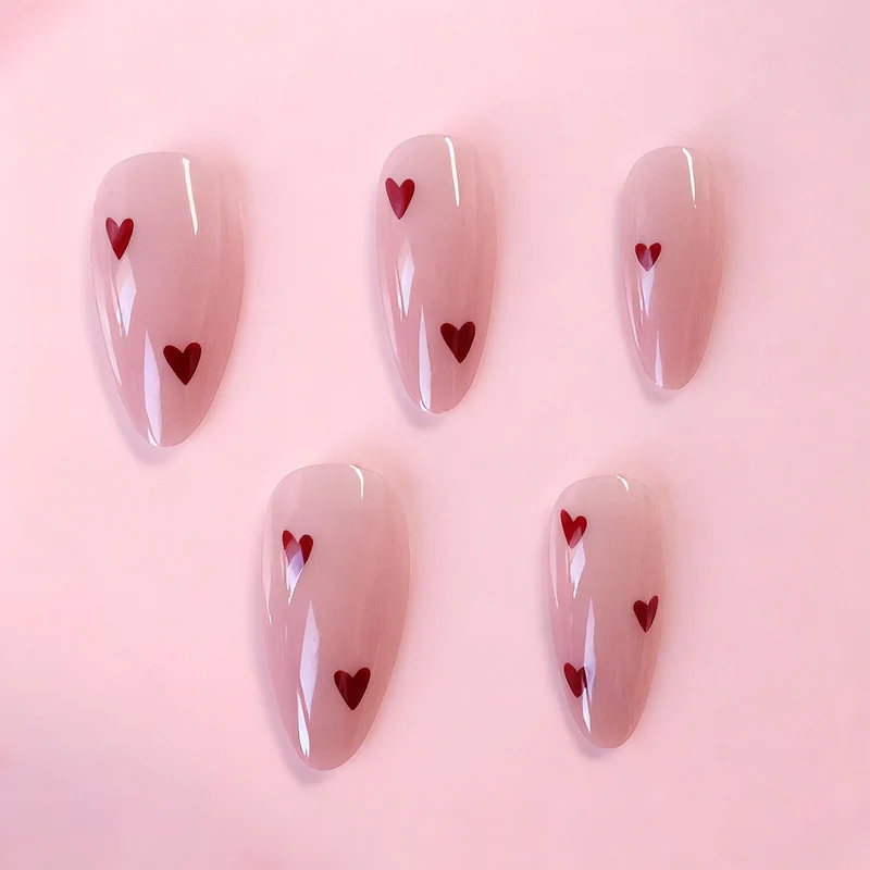 Heart-Attended Gel Nail Enhancements Stornfield