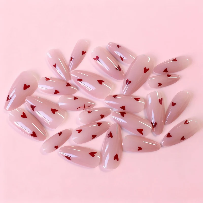 Heart-Attended Gel Nail Enhancements Stornfield