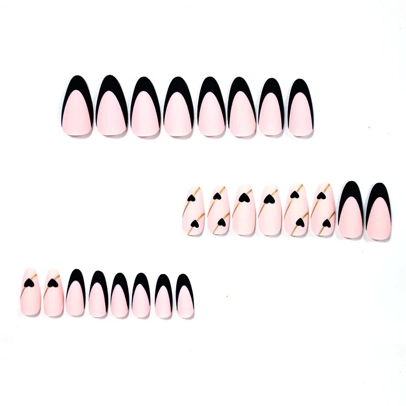 Heart-Accent Stiletto Nail Enhancements Stornfield