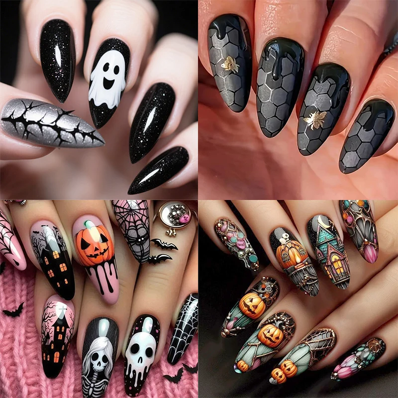 Halloween Themed Spooky Nail Art Stornfield
