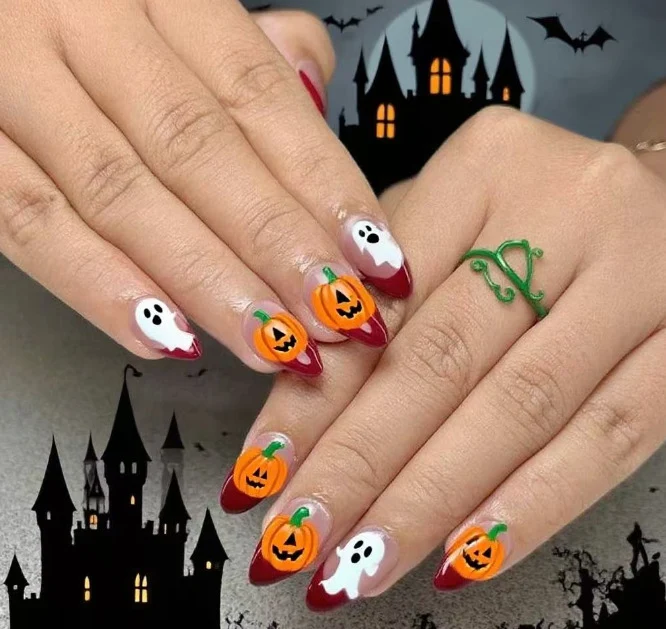 Halloween Themed Spooky Nail Art Stornfield