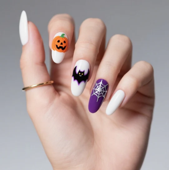 Halloween Themed Spooky Nail Art Stornfield