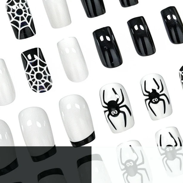 Halloween-Themed Spider Nail Art Set Stornfield