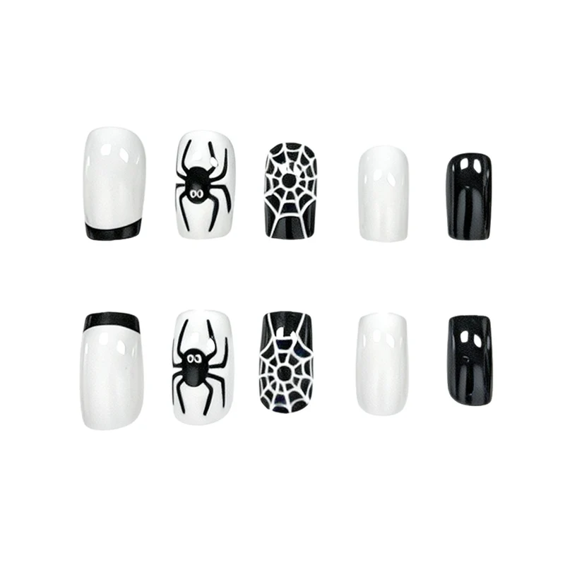 Halloween-Themed Spider Nail Art Set Stornfield