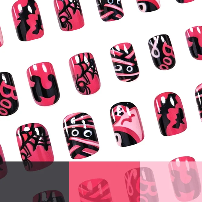 Halloween-Themed Spider and Ghost Nail Art Set Stornfield