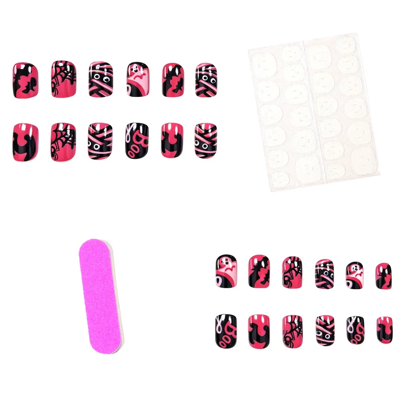 Halloween-Themed Spider and Ghost Nail Art Set Stornfield