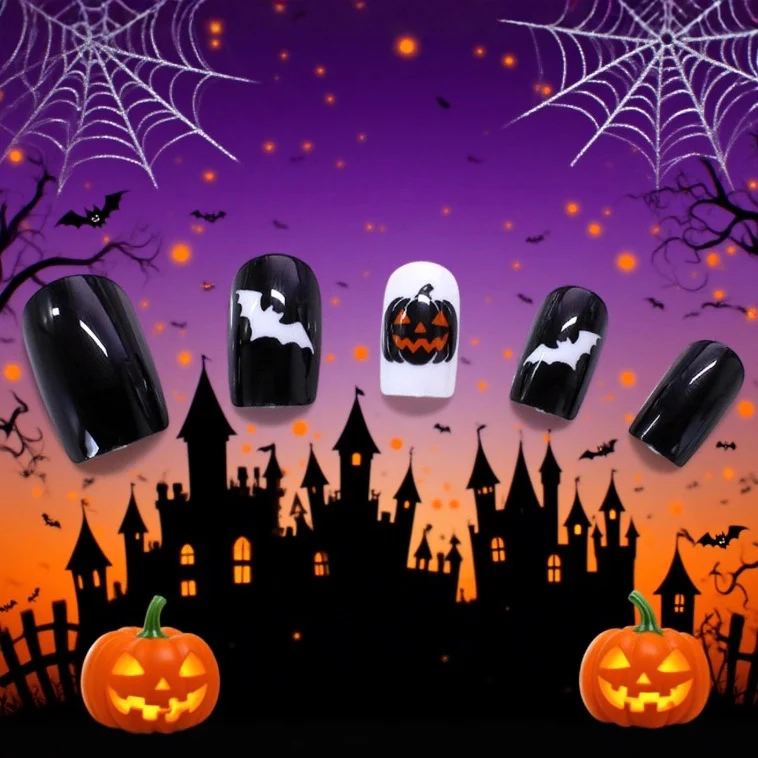 Halloween-Themed Nail Art Set Stornfield