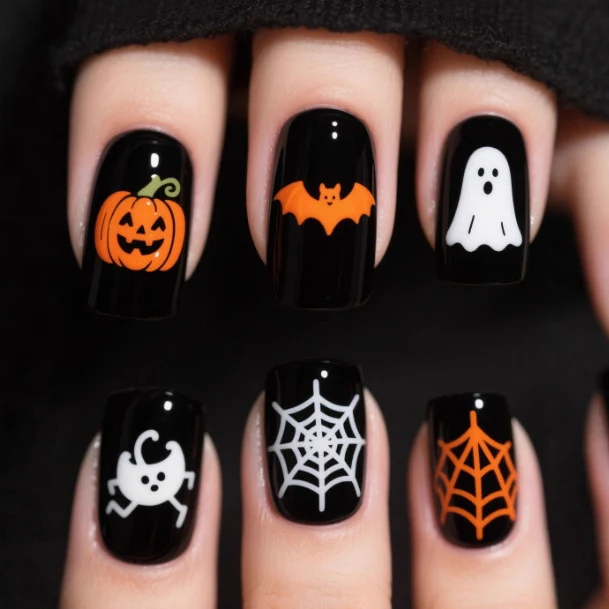 Halloween-Themed Nail Art Set Stornfield 1789915172