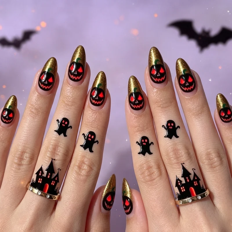 Halloween-Themed Nail Art Kit Stornfield