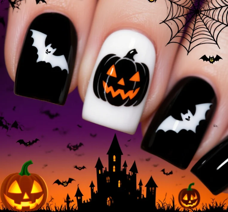 Halloween Themed Nail Art Extensions Stornfield