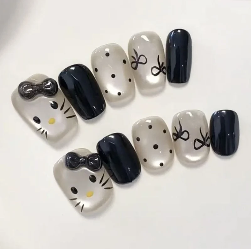 Künstlerische Katzen- und Hundethemen-Nagelverlängerungen Karnz