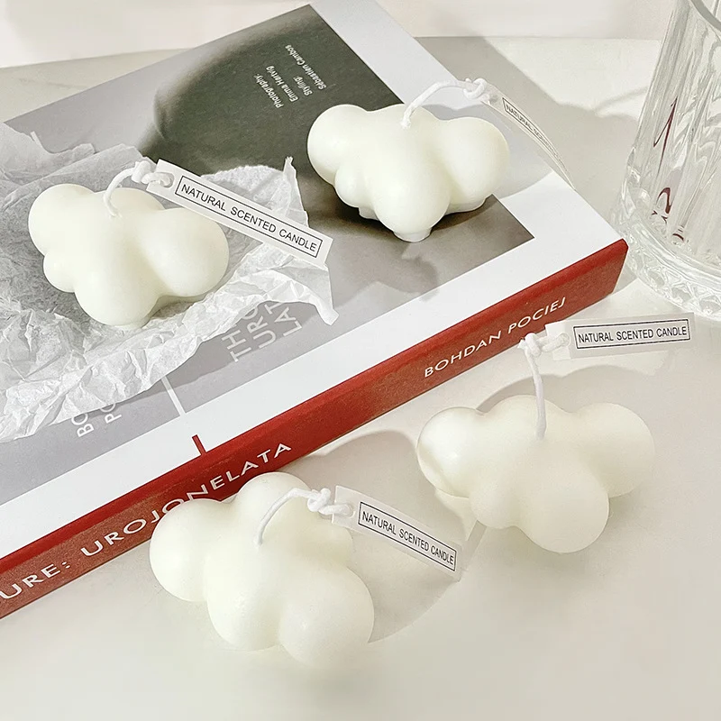 Sculptural Cloud-Form Natural Soy Scented Pendant Candle