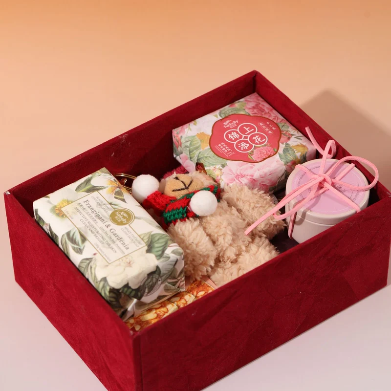 Scented Soy Candle Tin with Removable Lid and Decorative Suede Tie