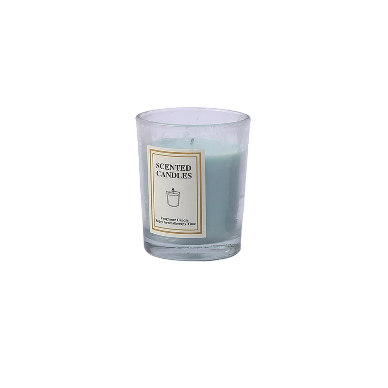 Scented Glass Jar Aromatherapy Candle with Frosted Holder and Cotton Wick