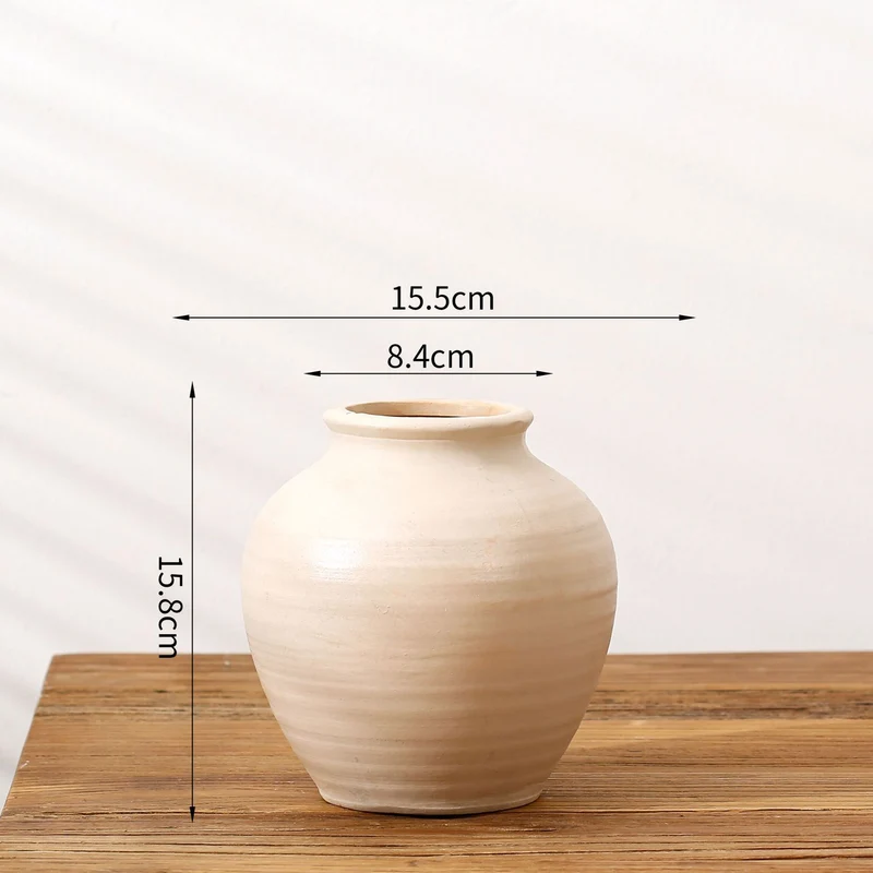Handgefertigte Terrakotta Vase Karnz