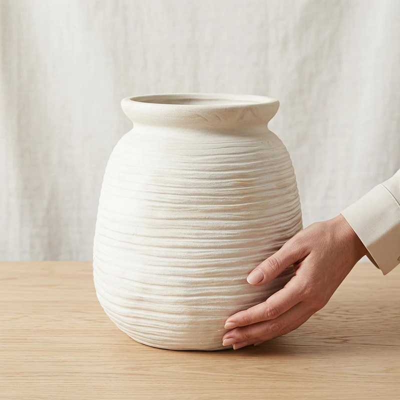 Handgefertigte Keramikvase Karnz