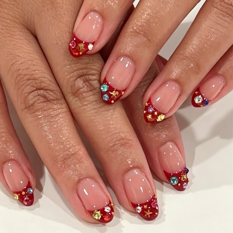 Artistic Nail Art with Glitter Design Stornfield