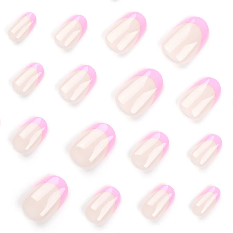 Artistic Nail Art with Gloss Finish and Elegant French Tip Stornfield