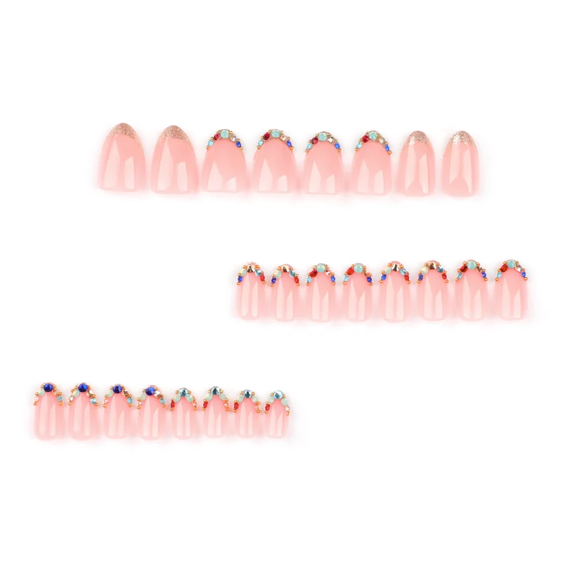 Artful nail art with glamorous rhinestone embellishments Stornfield
