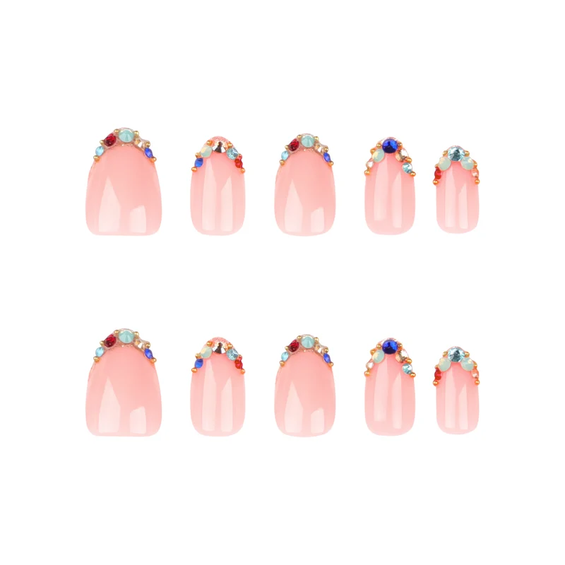 Artful nail art with glamorous rhinestone embellishments Stornfield