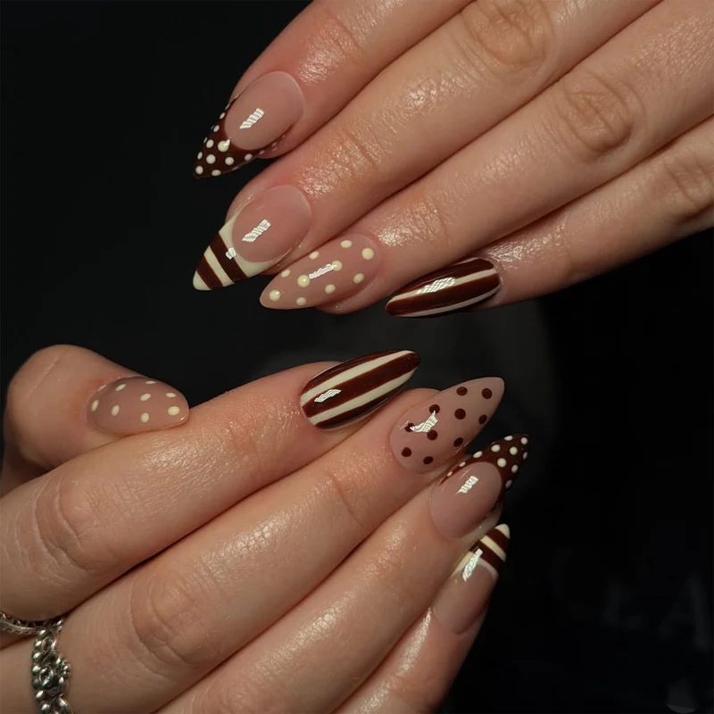 Artful nail art with geometric designs Stornfield