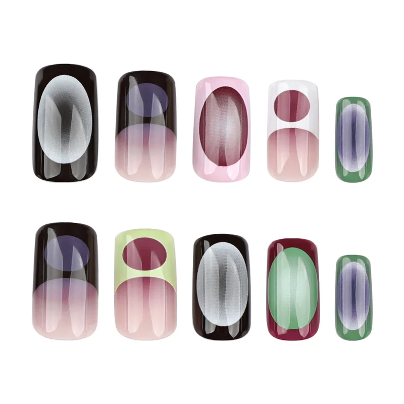 Artful Nail Art with Geometric Designs Stornfield
