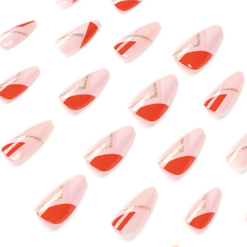 Artful nail art with geometric accents and metallic details Stornfield